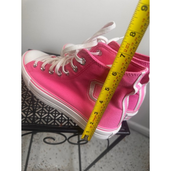 Converse All Star Platform Lift High Top Sneakers Womens Size‎ 9 Oops Pink NWOB - Picture 8 of 10